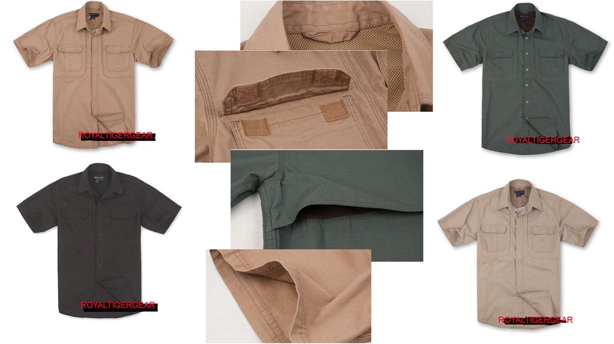 5.11 Style Teflon Short Sleeves Rip-Stop Shirt