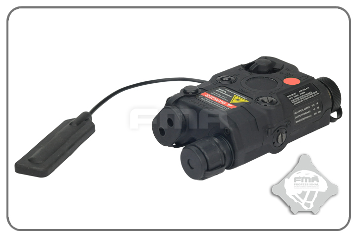 FMA AN/PEQ-15 Upgrade Version LED White Light + Red Laser with IR - Black