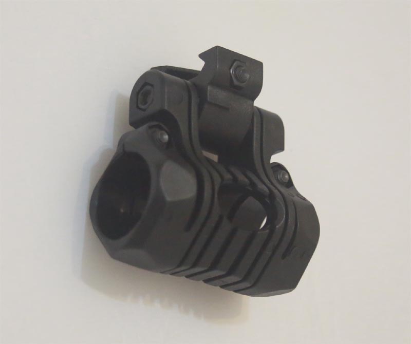 Adjustable Flashlight / Laser Mount - 5 Position - Black