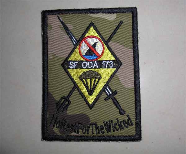 US Special Force ODA 173 Patch – No Rest For The Wicked