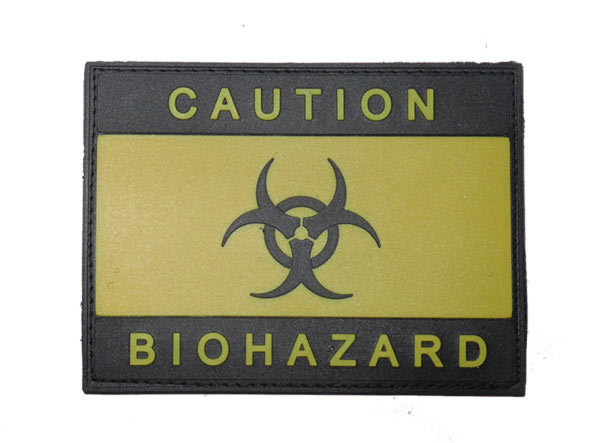 Biohazard Caution PVC Patch – Yellow