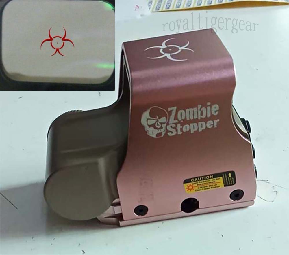 Tactical XPS3-2 558 Zombie Stopper Red & Green Dot Holographic Weapon Sight - Tan Pink