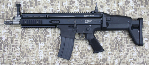 WE SCAR-L Gas Blow Back GBB Rifle - Black