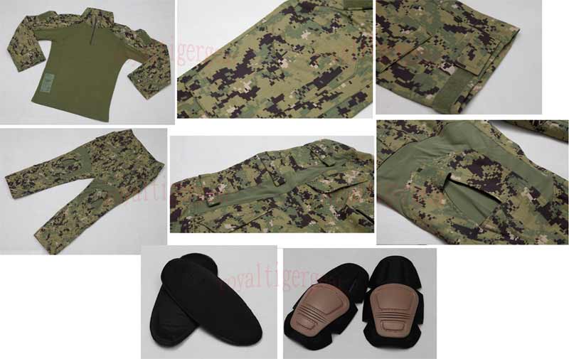 ALLWIN AOR2 DEVGRU Woodland Camo Combat Shirt Pants – Ver. Navy Gen3