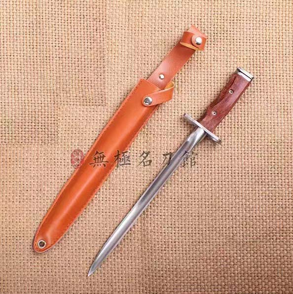 China PLA Type 81 / AK47 Rifle Long Bayonet Straight Knife Dagger with Sheath