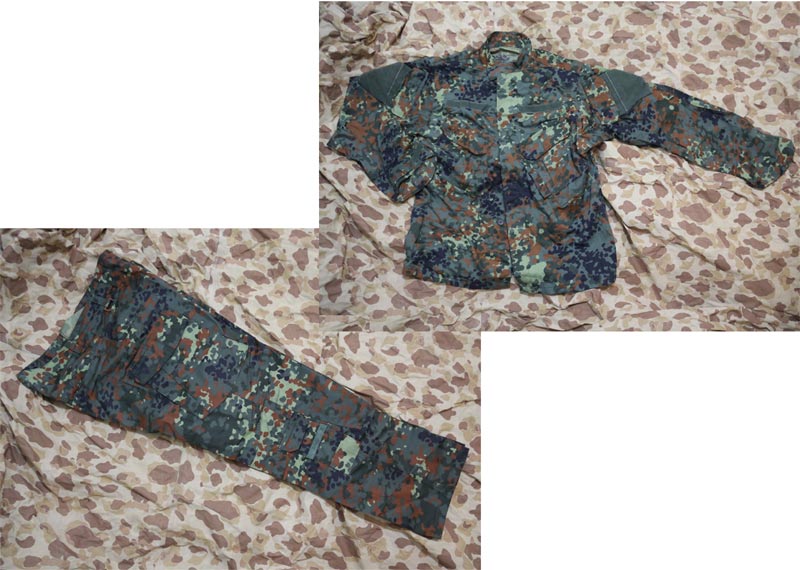 German Army Flecktarn Woodland Camo Shirt Pants set- CP style