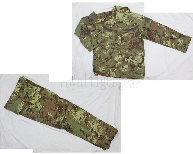 Italy Italian Army Woodland Vegetato Camo Shirt Pants set