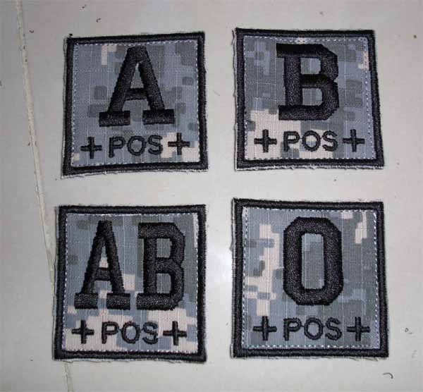 Blood Type Square Patch - ACU