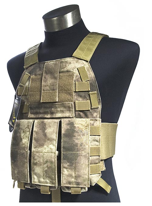 FLYYE LT6094K MOLLE Vest - A-TACS , A-TACS/FG