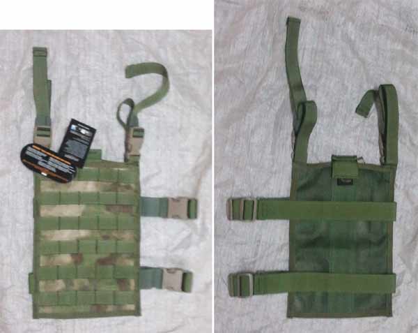 FLYYE MOLLE Right-Angle Leg Panel - A-TACS , A-TACS/FG