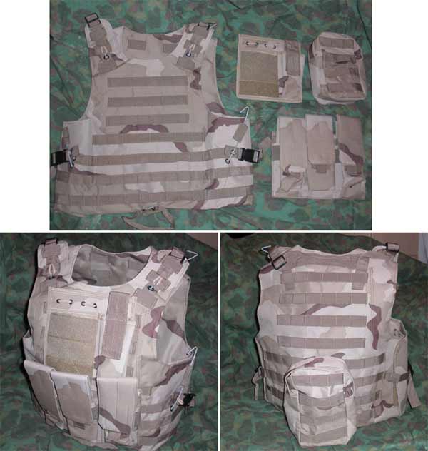 FSBE vest with pouches - Tri-Desert