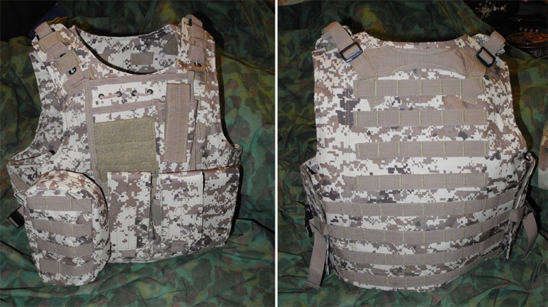 FSBE vest with pouches - USMC MARPAT Desert