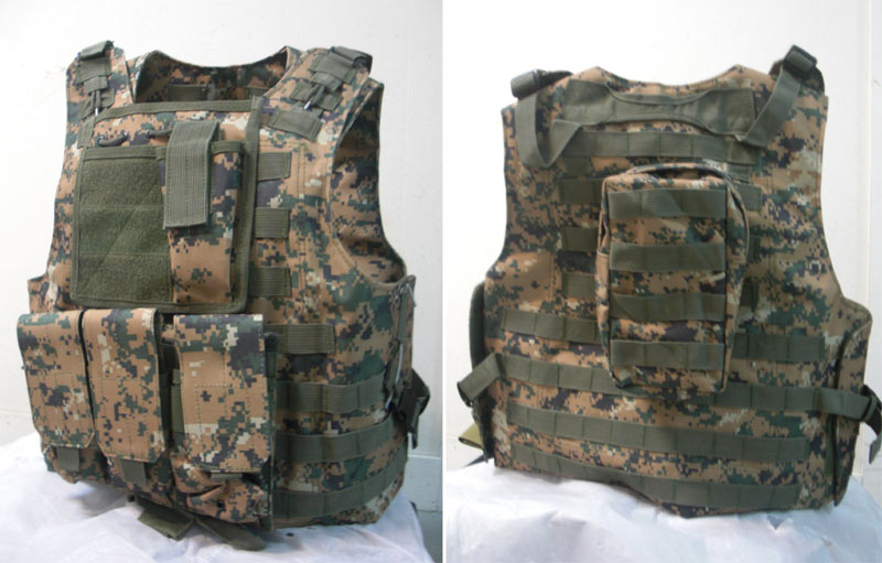 FSBE vest with pouches - USMC MARPAT Woodland