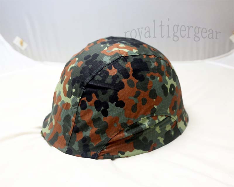 Helmet Cover - German Army Woodland Flecktarn Camouflage