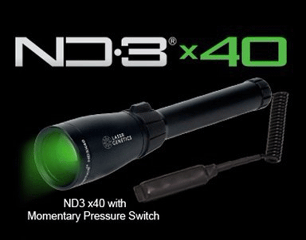 Laser Genetics ND3 x40 Long Distance Designator Night Version Solution w/ Mount