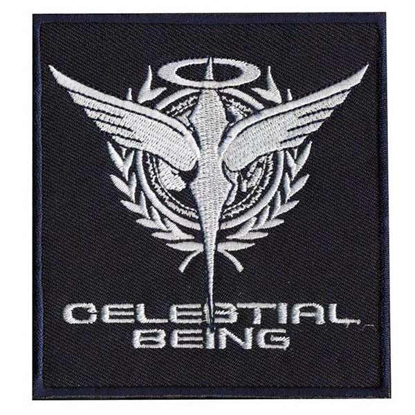 Mobile Suit Gundam 00 Celestial Being Logo Velcro Patch - Black