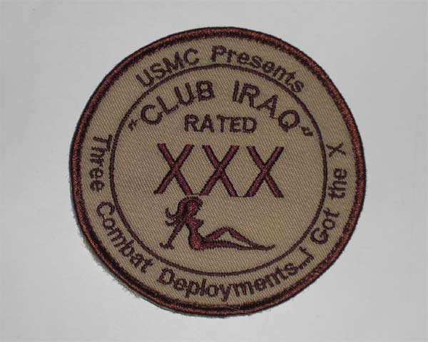 XXX Club Iraq Patch