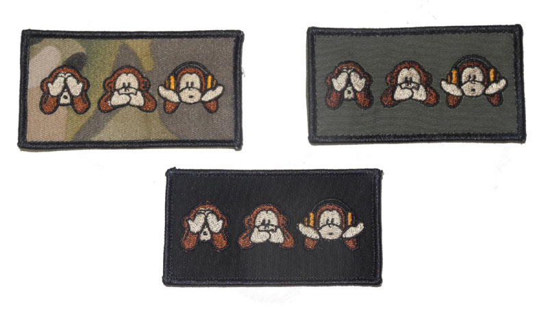 Three Wise Monkeys - Not Seeing Not Hearing Not Speaking Patch