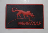 Metal Gear Solid MGS Werewolf PVC Patch – Red