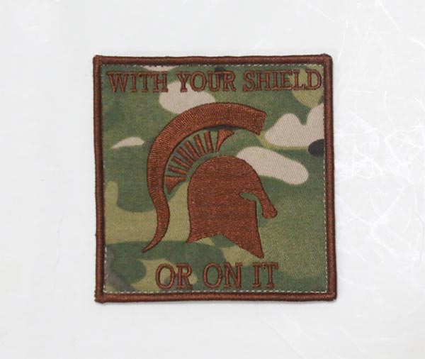 US Navy Seal Team Sparta Patch - With Your Shield or On It