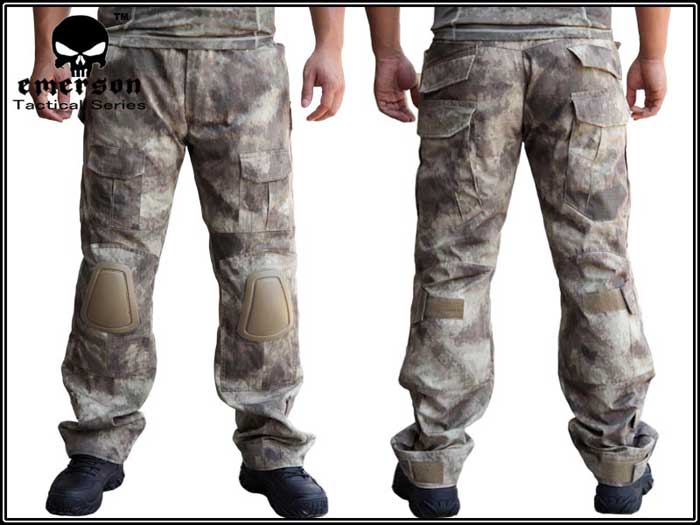 EMERSON Combat Pants GEN2 w/ Pads - A-TACS AU