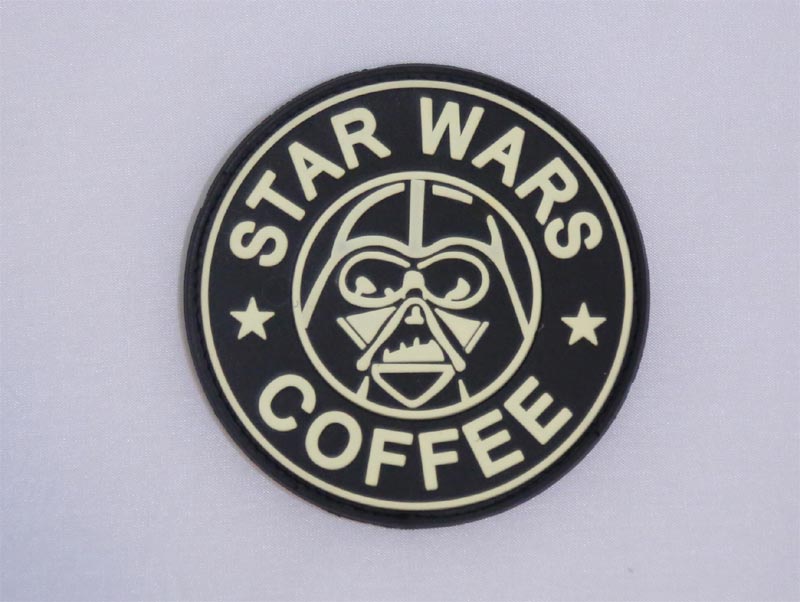 Starbucks Star Wars Coffee Darth Vader PVC Patch - Black