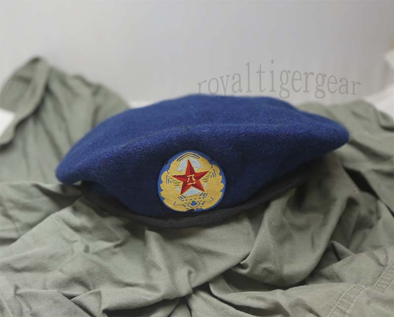 China PLA Type 97 Beret Blue w/ Patch