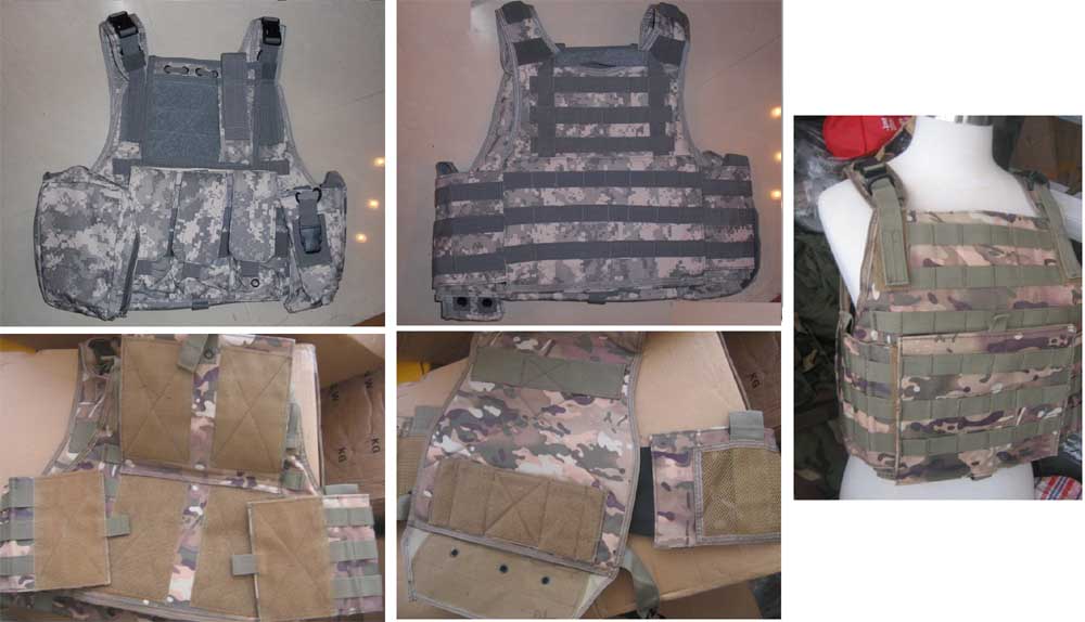 Tactical PC Plate Carrier Vest w/ Pouches – ACU