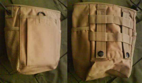 Small Drop Dump MOLLE/Belt Pouch - Tan