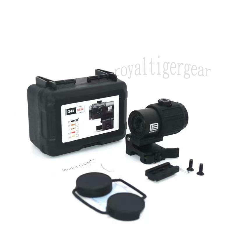 G43 Tactical 3x Magnifier Scope w/ 90-Turn Fast-Release QD Mount - Black