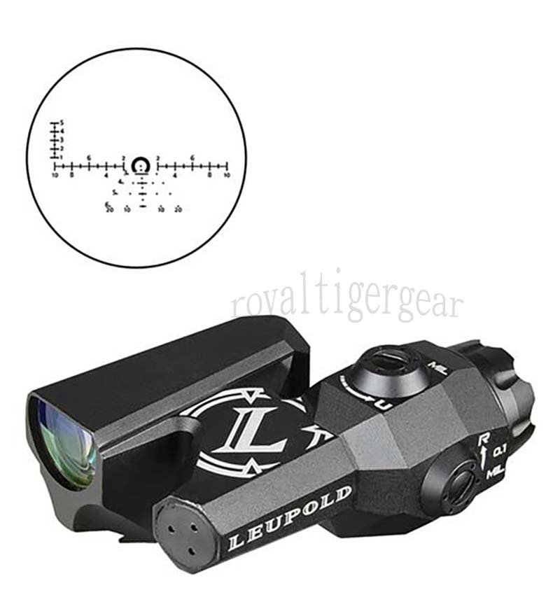 Leu D-EVO Dual-Enhanced View Optic Reticle Rifle Scope Magnifier - Concave