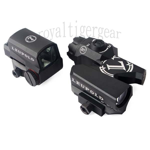 Leu D-EVO Dual-Enhanced View Optic Reticle Rifle Scope Magnifier + LCO Red Dot Sight set