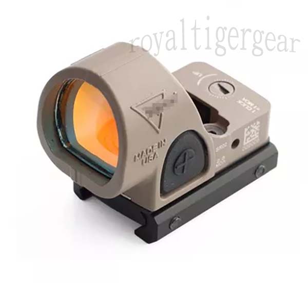 SRO style Red Dot Sight with Picatinny Mount -  Dark Earth