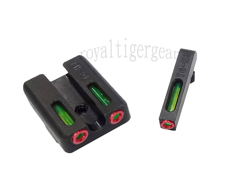 SPINA Fiber Optic Front / Rear Sight for GLOCK - Green