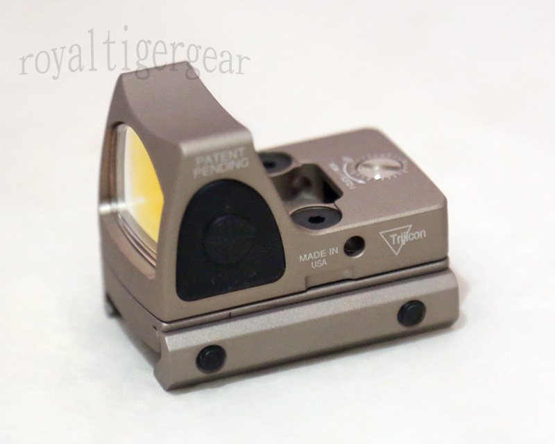 RMR style Red Dot Holographic Weapon Sight w/ 1913 Mount - Dark Earth