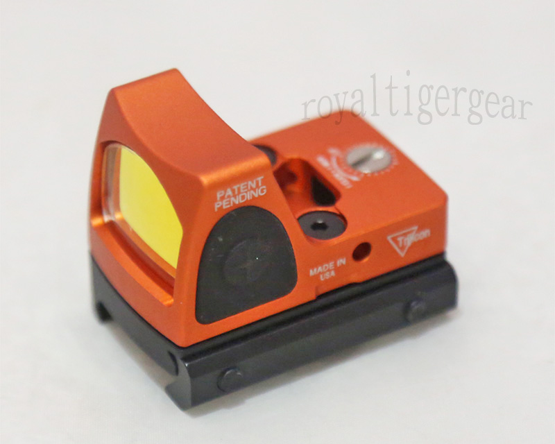 RMR style Red Dot Holographic Weapon Sight w/ 1913 Mount - Orange