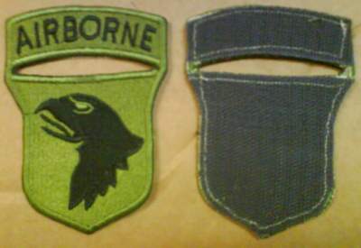 US 101st Airborne OD Patch - Velcro