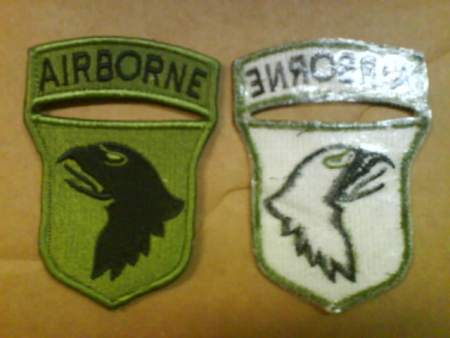 US 101st Airborne OD Patch