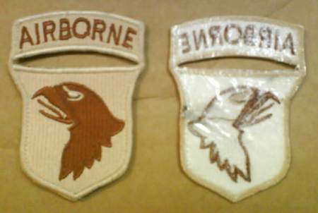 US 101st Airborne Tan Patch