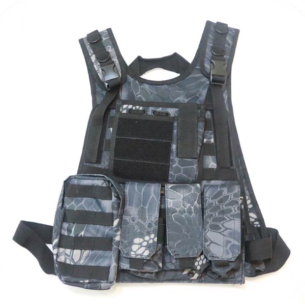 Tactical Plate Vest with Pouches - Python Snake Camo TYP Night Urban Marines