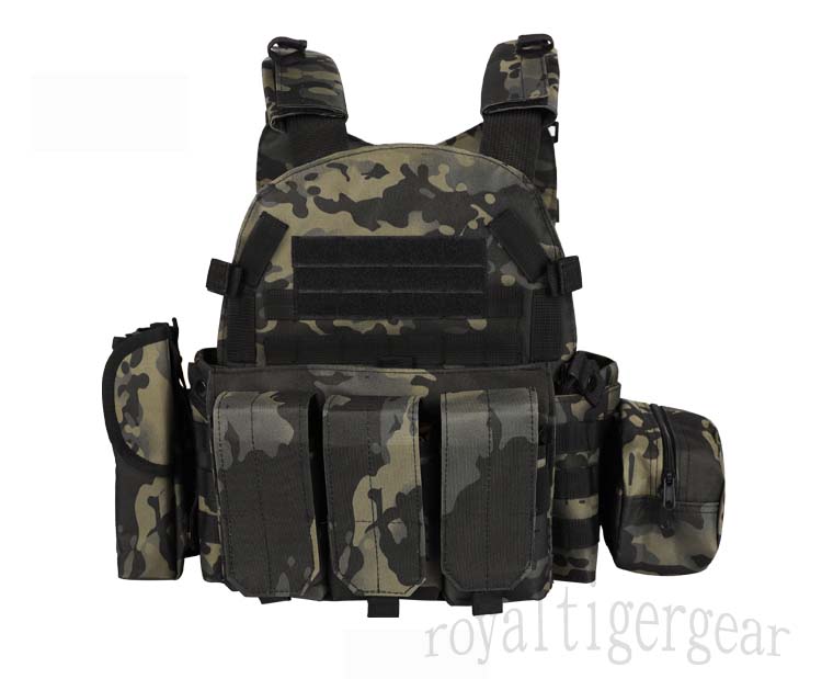 LT6094 Plate Carrier Vest w/ Pouch - Night Camo