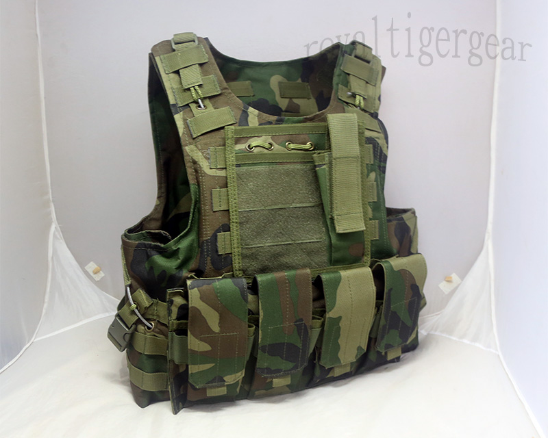 FSBE vest with pouches - US M81 Woodland Camo