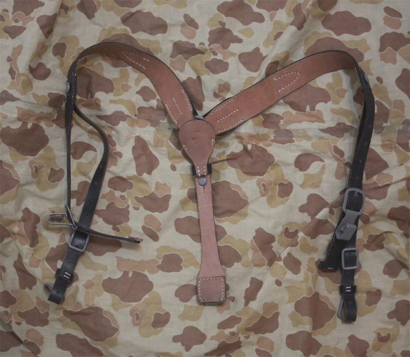 WW2 German Y-Strap Leather Suspender