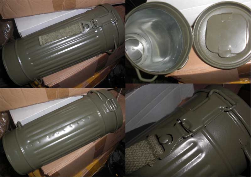 WW2 Germany Gas Mask Container - Green