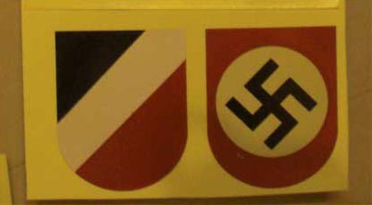 WW2 German Wehrmacht Helmet Decal Sticker