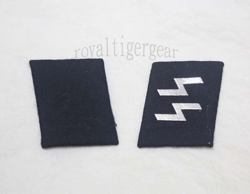 WW2 German Collar Insignia Patch – Metal SS