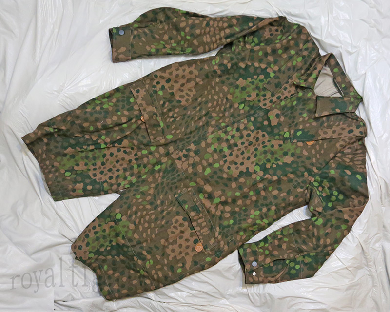 WW2 German SS Airborne Erbsenmuster pea-dot Dot 44 Pattern HBT Camo Smock