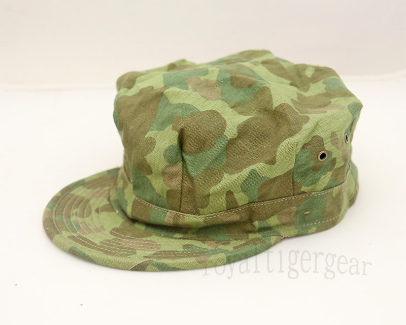 WW2 USMC 8-Diemensions Herringbone Twill HBT Camo Cap